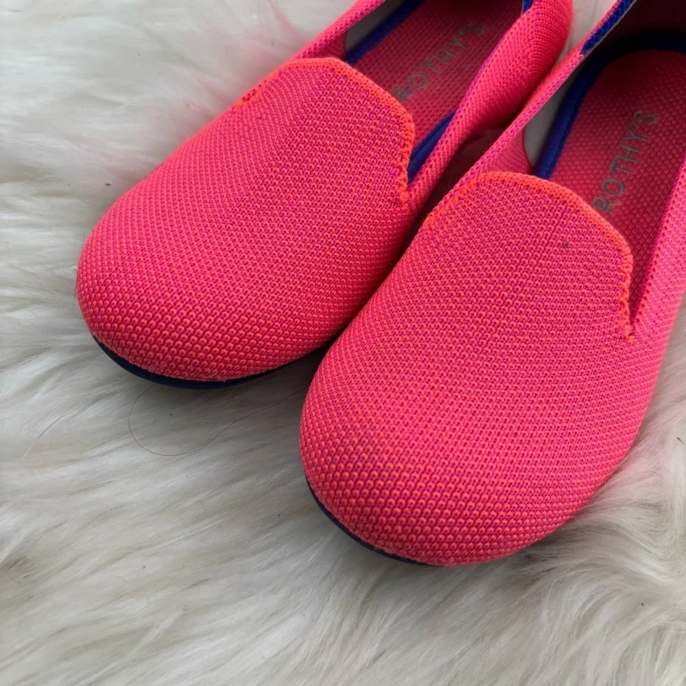 Rothy's Kids Neon Pink Moccasins Size 13 Kids